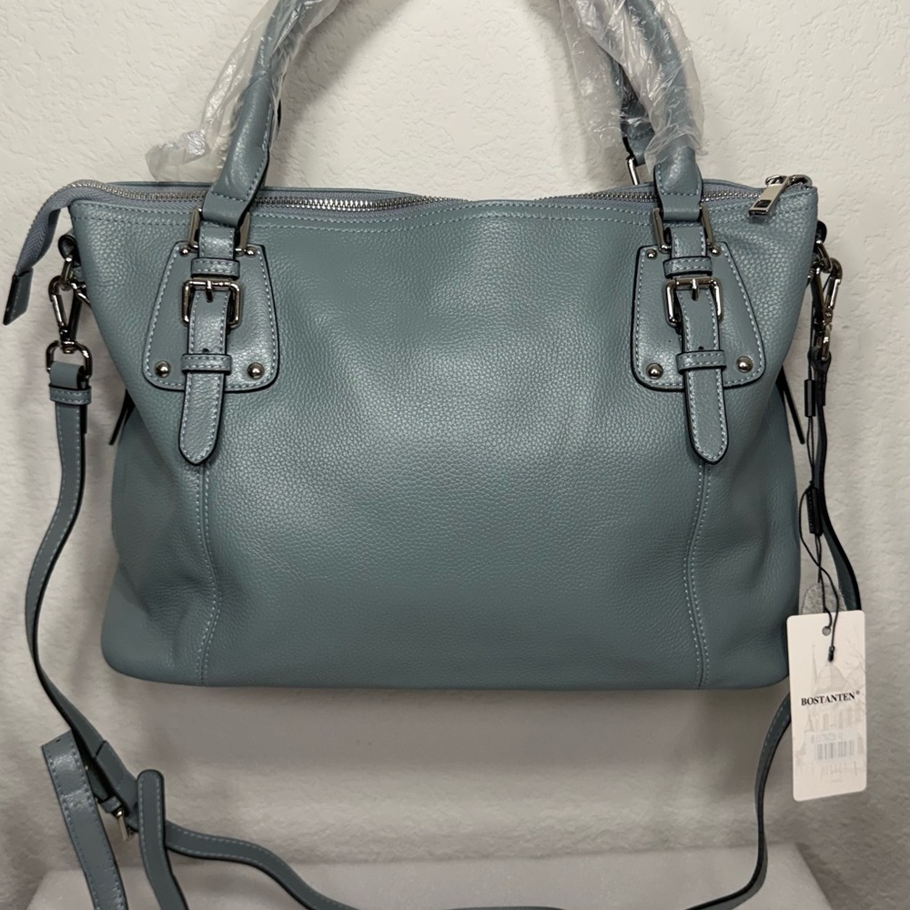 New with tags Bostanten genuine leather satchel/tote bag